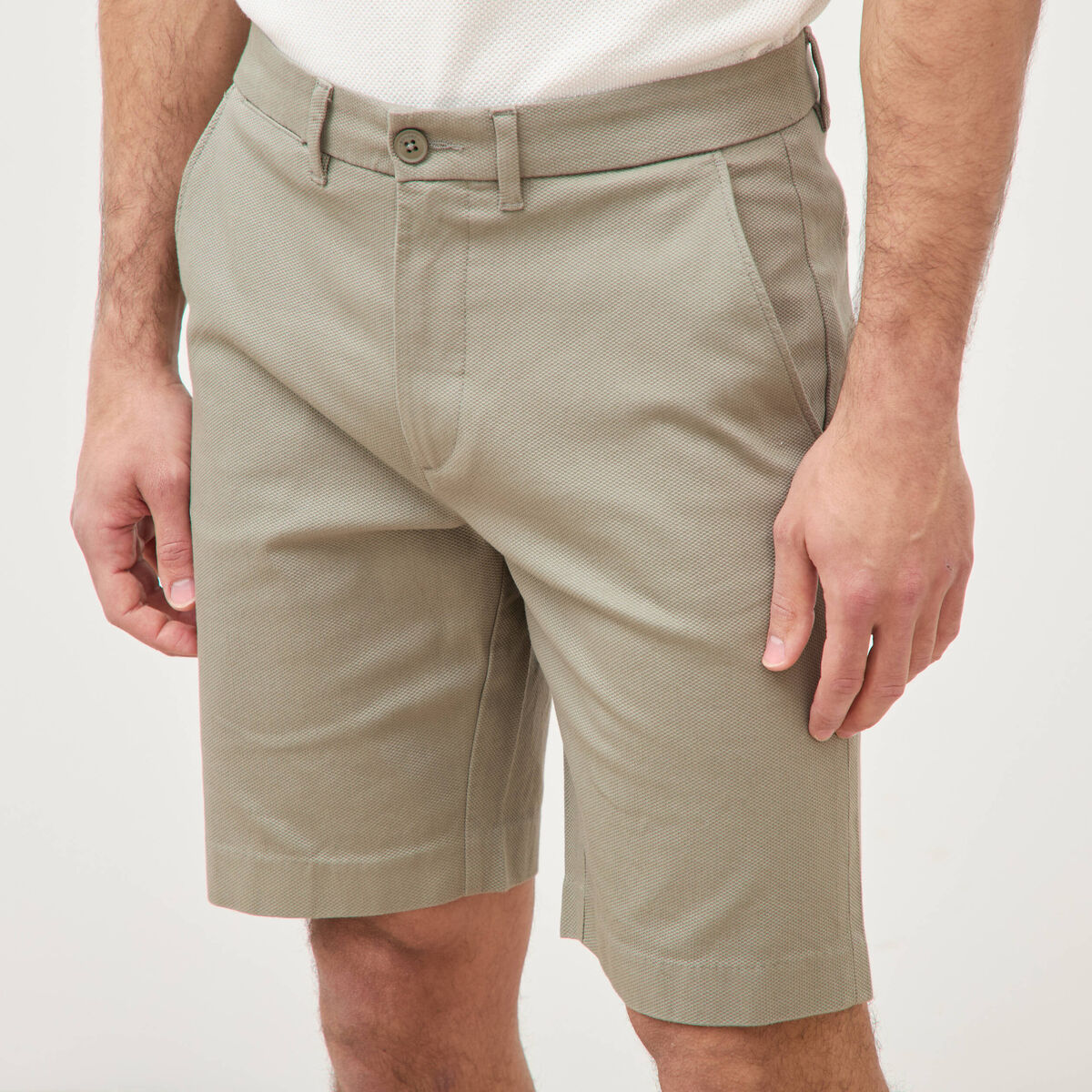 Bermuda vert kaki homme