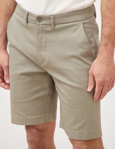 Bermuda vert kaki homme