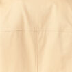Imperm&eacute;able long droit col tailleur beige femme