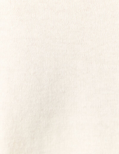 Pull manches longues creme femme