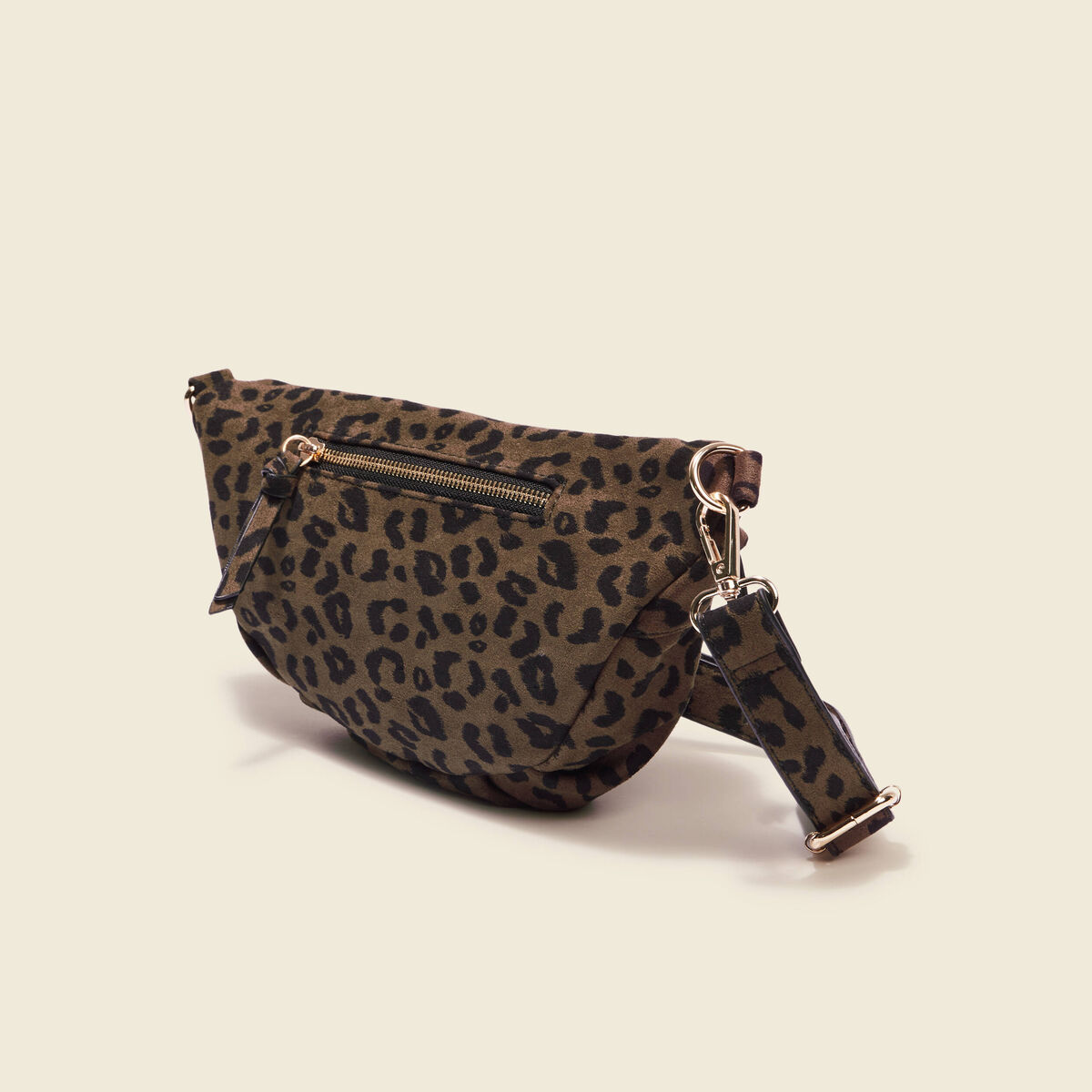 Sac banane vert kaki femme