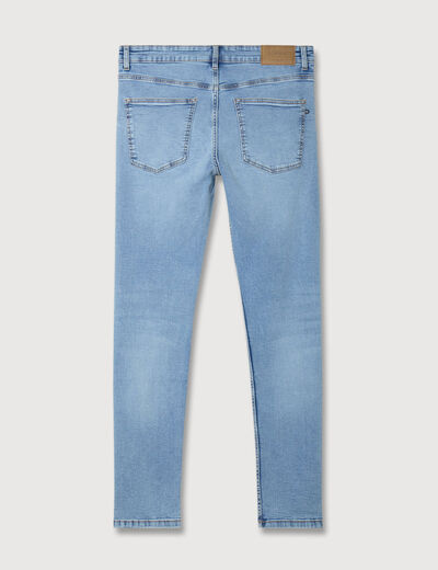 Jeans skinny tapered denim bleach homme