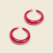 Boucles d'oreilles créoles rose fushia femme