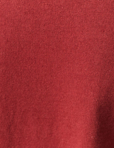 Pull manches longues vieux rose femme