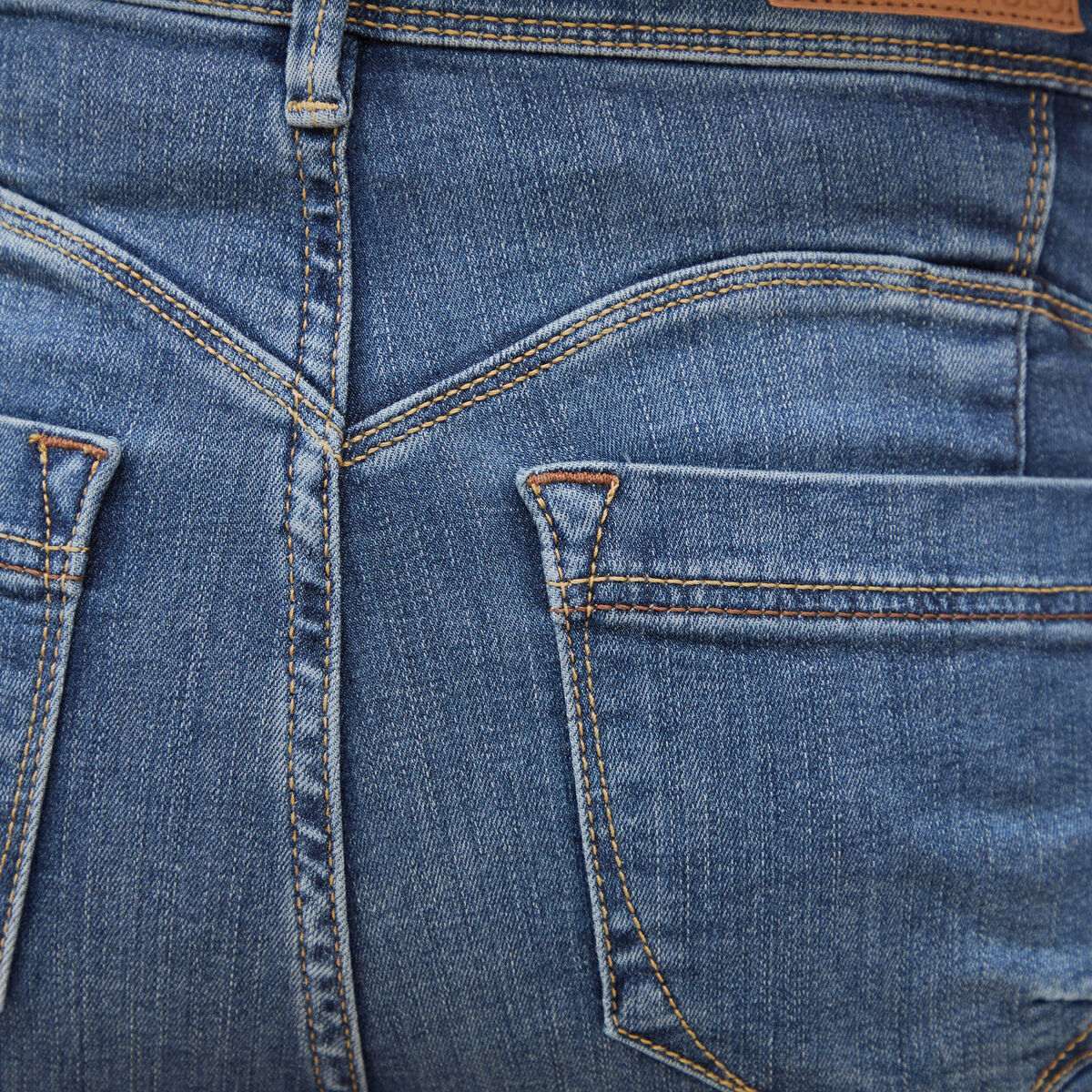 Jeans skinny push-up taille standard denim stone femme