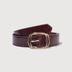 Ceinture avec boucle marron femme