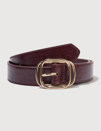 Ceinture avec boucle marron femme