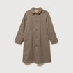 Trench long oversize r&eacute;versible beige femme