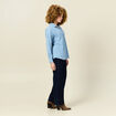 Chemise en jean denim bleach femme