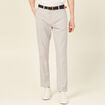 Pantalon chino longueur 32 avec ceinture gris fonc&eacute; homme