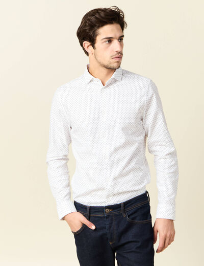 Chemise éco-responsable blanc homme