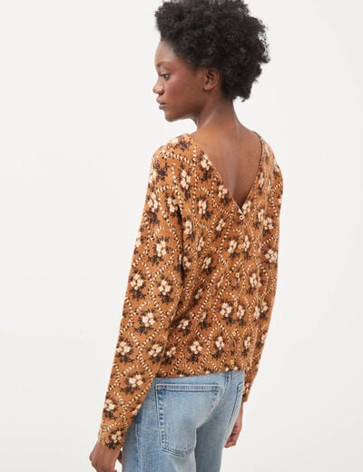 Gilet &agrave; manches longues bordeaux femme