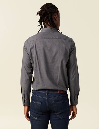 Chemise éco-responsable gris homme