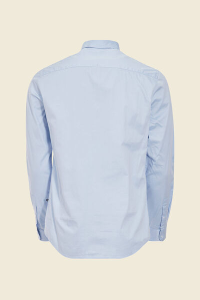 Chemise manches longues bleu clair homme
