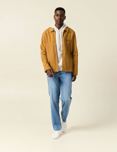 Jeans relax 5 poches denim used homme