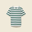 T-shirt ample en coton col rond ecru homme