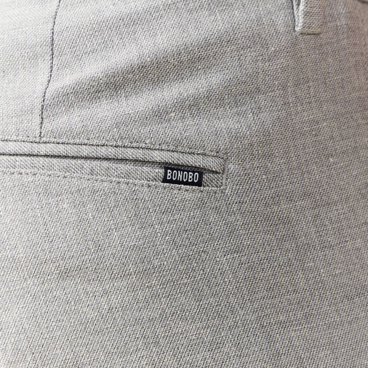 Pantalon chino gris foncé homme