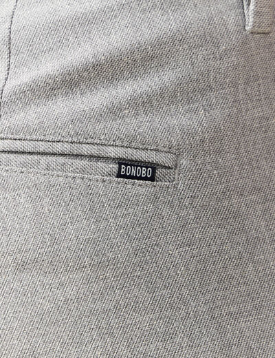 Pantalon chino gris foncé homme
