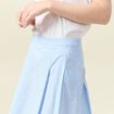 Jupe en coton taille standard bleu femme