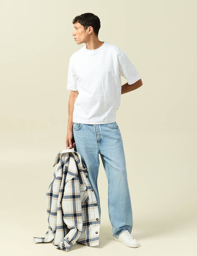 T-shirt en coton blanc homme