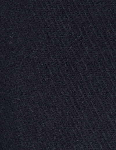 Blouson col camionneur manches longues bleu marine homme