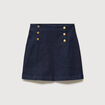 Jupe en jeans denim brut femme