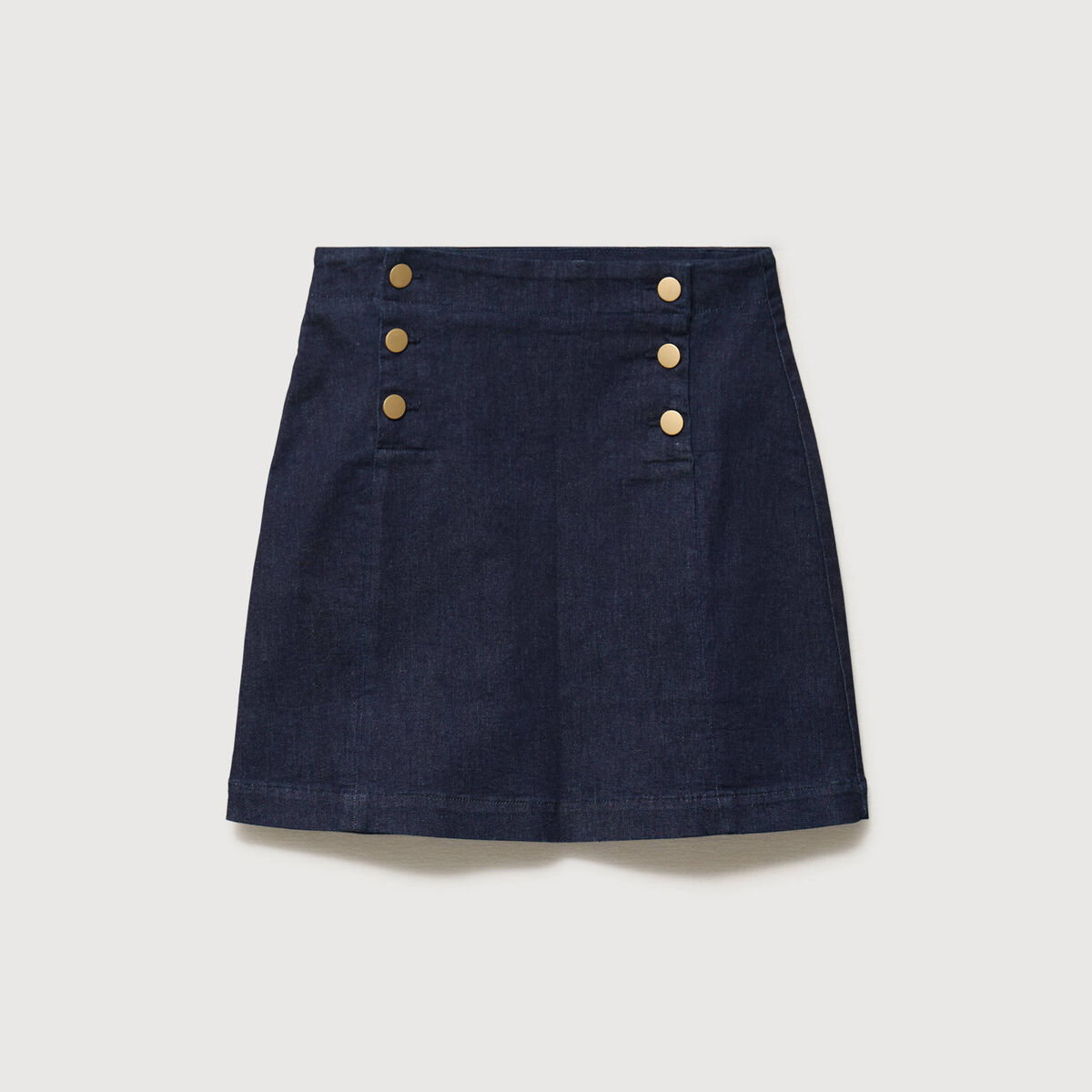 Jupe en jeans denim brut femme