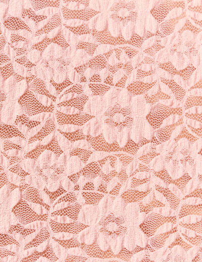 T-shirt ajust&eacute; court manches longues rose pastel femme