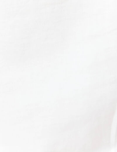 T-shirt manches courtes blanc homme