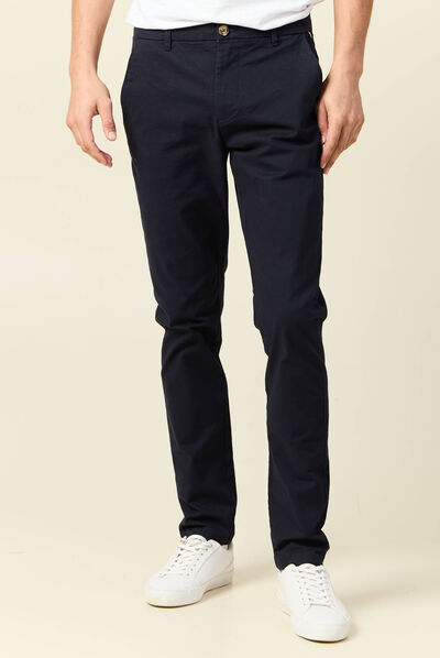 Pantalon slim Instinct chino bleu foncé homme