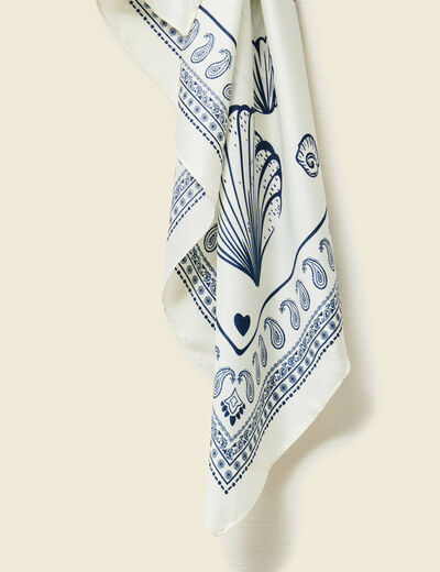 Foulard bleu marine femme