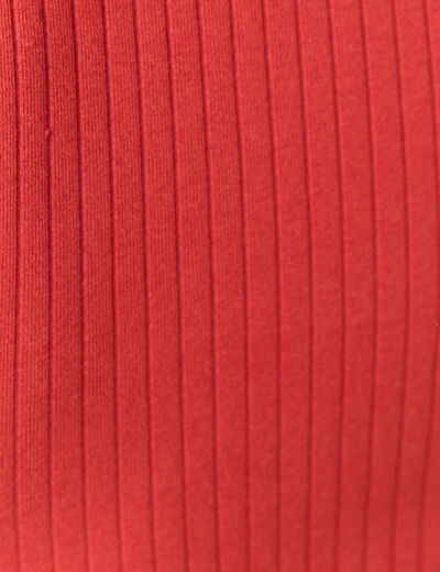 Débardeur bretelles larges rouge foncé femme