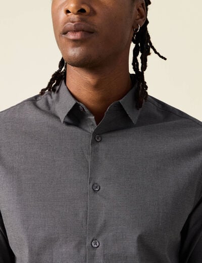 Chemise éco-responsable gris homme