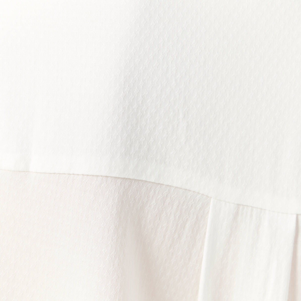 Chemise manches longues fluide blanc femme