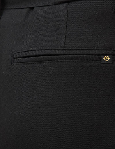 Pantalon paperbag noir femme