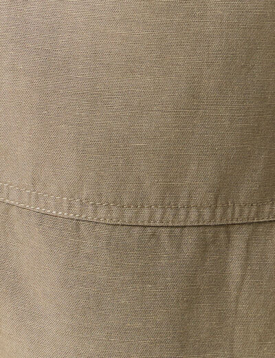 Short droit à coulisse vert kaki homme