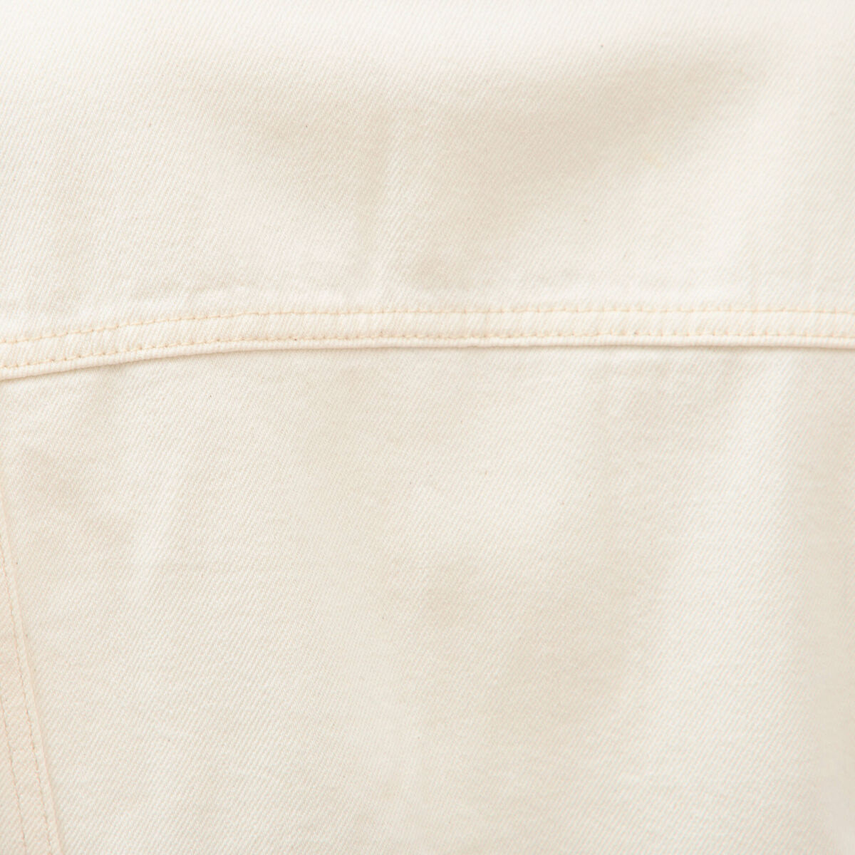 Blouson oversize manches longues denim blanc femme