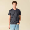 T-shirt manches courtes homme bleu fonc&eacute; homme
