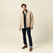 Pull col camionneur bleu marine homme