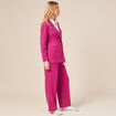 Veste blazer double boutonnage violet clair femme