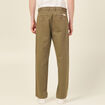 Pantalon chino large vert kaki homme