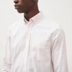Chemise manches longues col am&eacute;ricain rose poudr&eacute;e homme