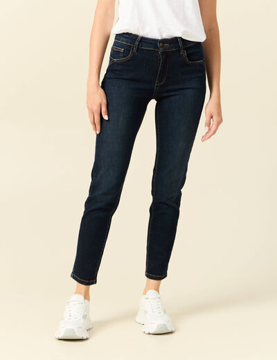 Jeans Vanessa - slim taille basse 7/8ème denim brut femme
