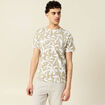 T-shirt manches courtes beige homme