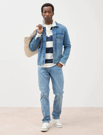 Jeans straight denim used homme