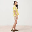 T-shirt manches courtes jaune femme