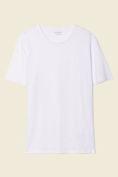 T-shirt Instinct col rond blanc homme
