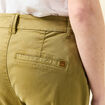 Pantalon chino cigarette vert olive femme