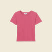 T-shirt manches courtes vieux rose femme