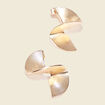Boucles d'oreilles pendantes couleur or femme